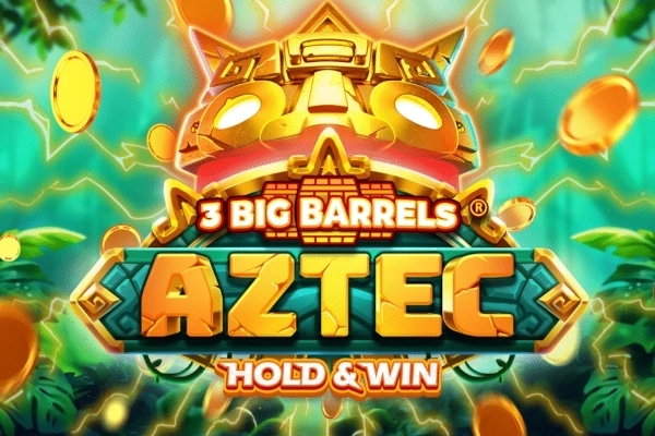 3 Big Barrels Aztec pokie
